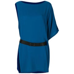 2000s Hermès Asymmetric Belted Dress