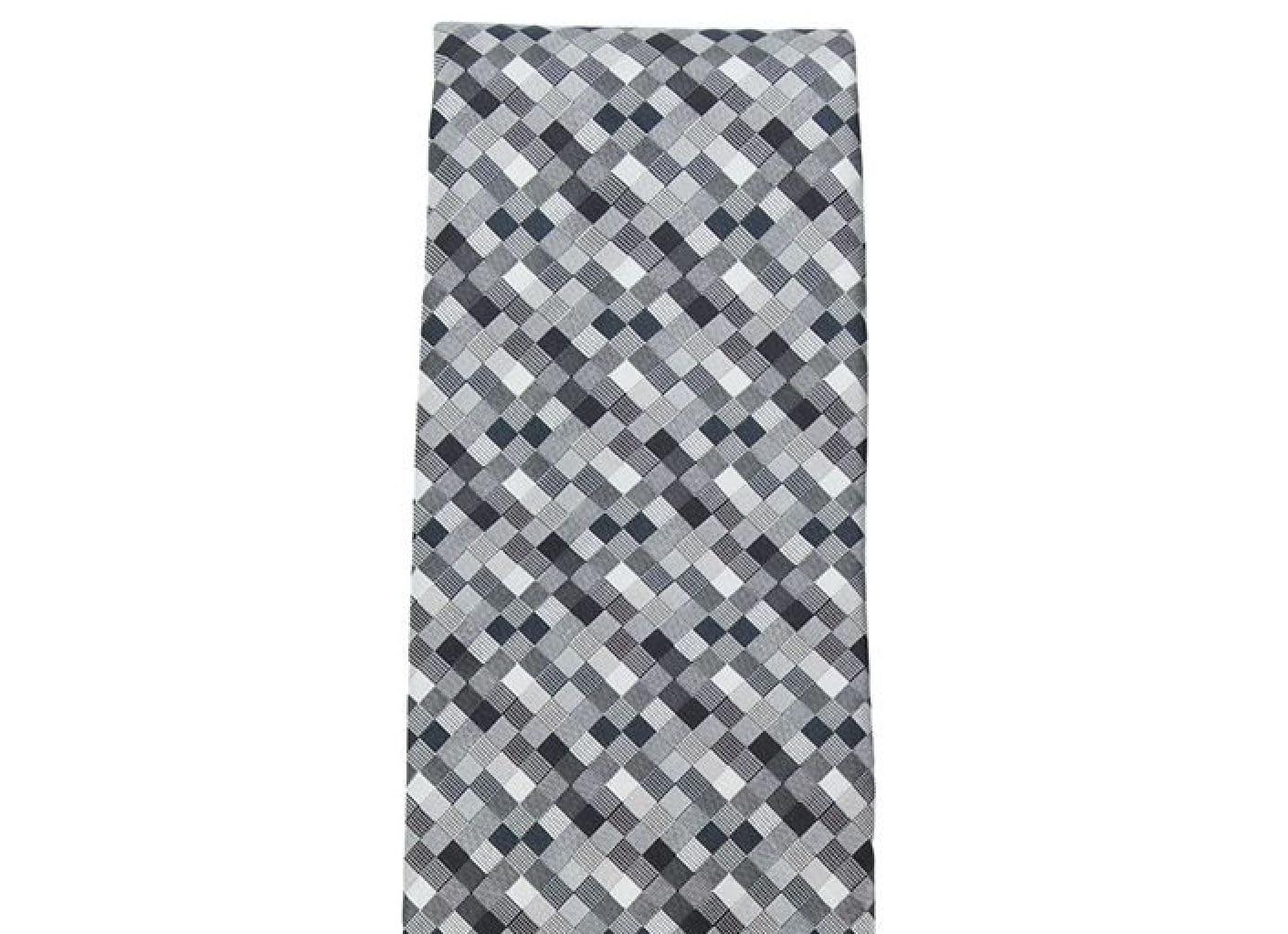 Gray 2000s Hermès Grey Checked Tie