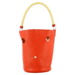 2000s Hermès Red Leather Mangeoire Bag