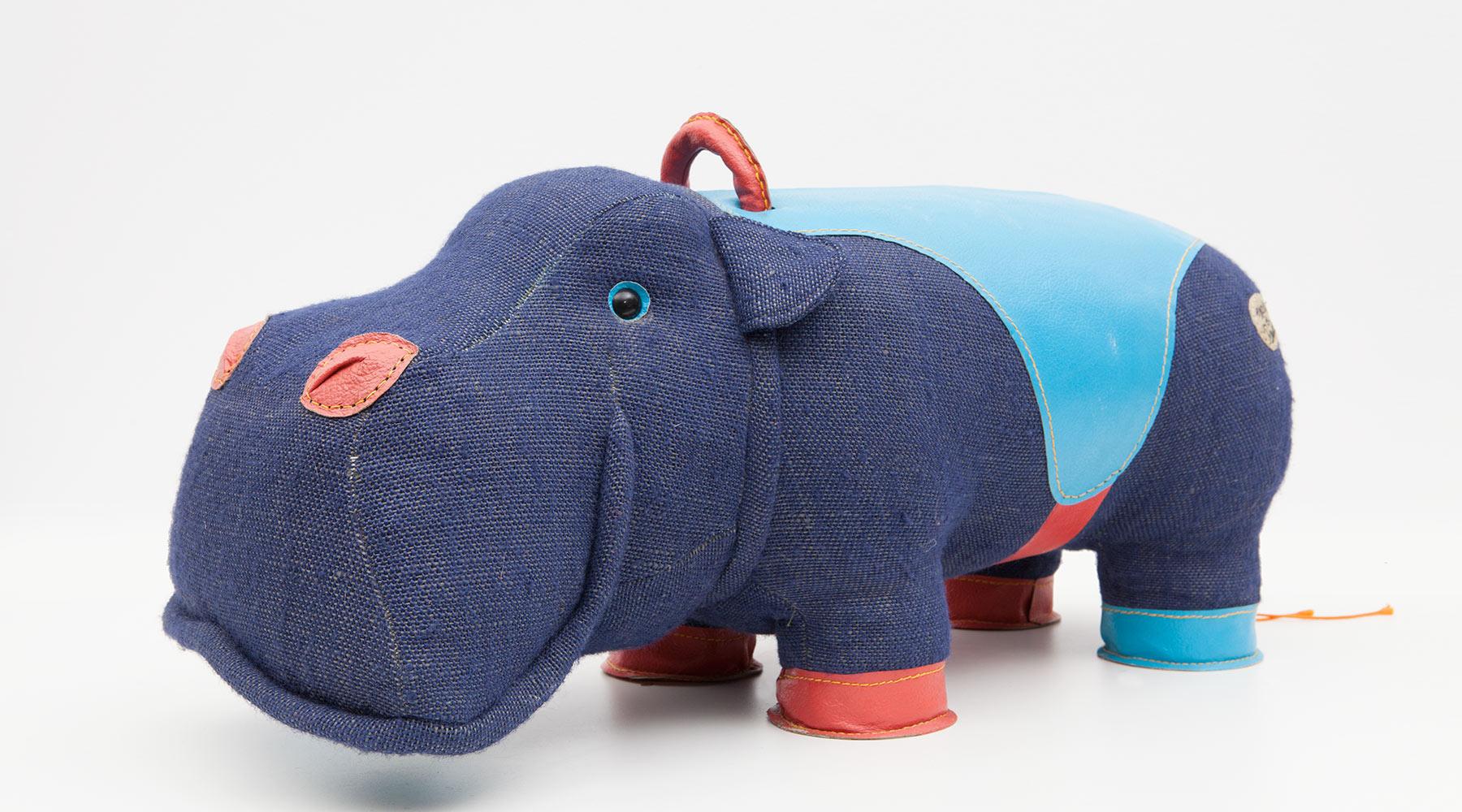 2000s High-Quality Children Toy 'Hippo' by German Renate Müller 'a' 5