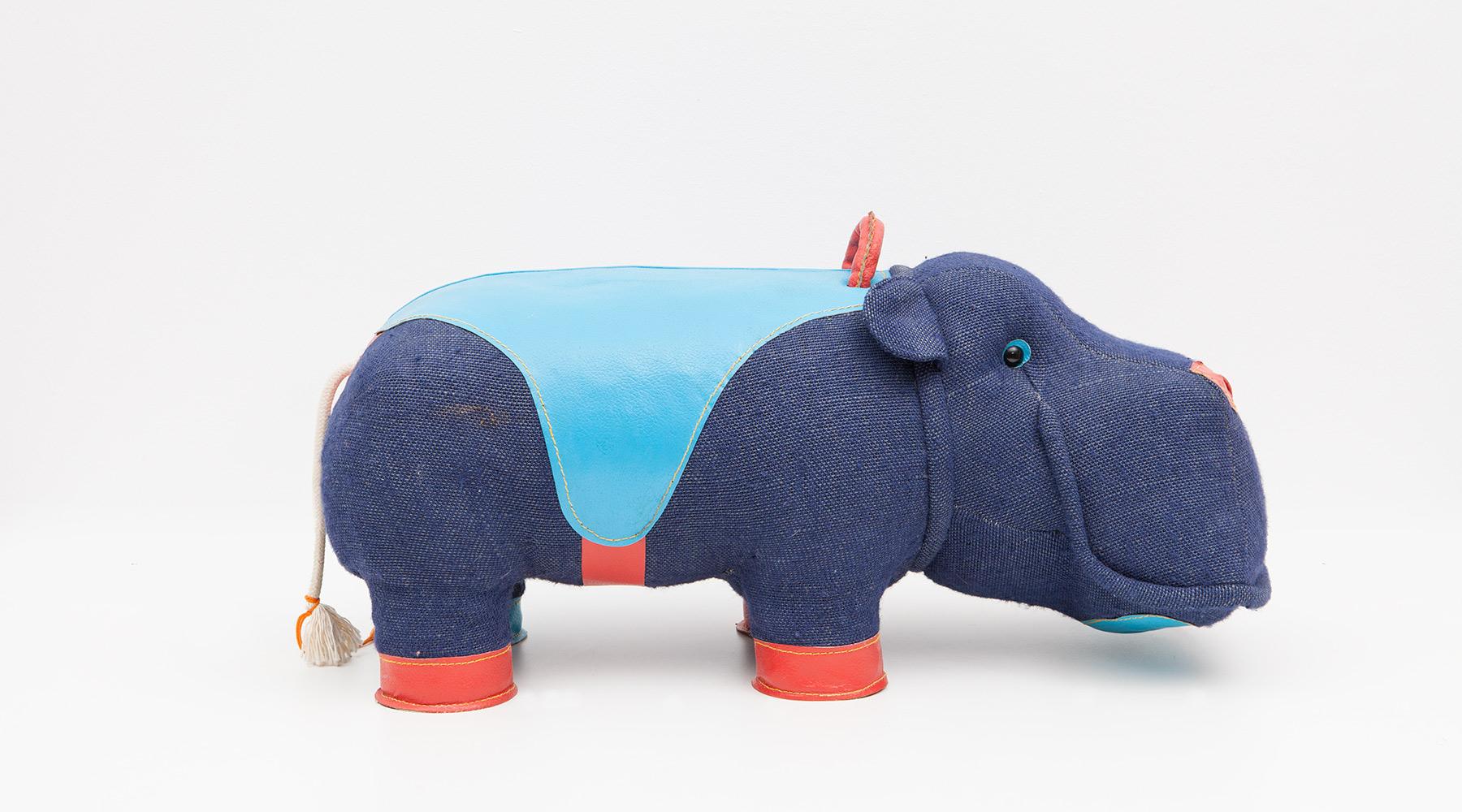 2000s High-Quality Children Toy 'Hippo' by German Renate Müller 'a' In Excellent Condition In Frankfurt, Hessen, DE