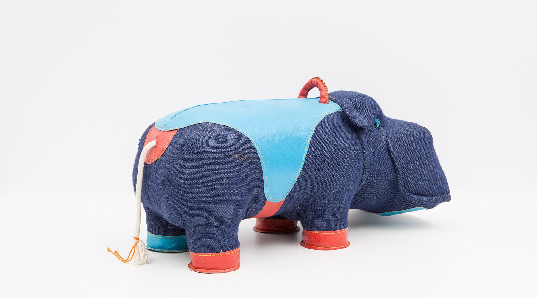 Contemporary 2000s High-Quality Children Toy 'Hippo' by German Renate Müller 'a'