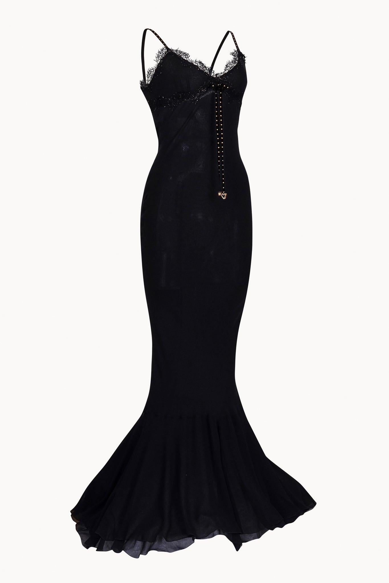 2000s Iceberg Black Gown In Excellent Condition For Sale In Brooklyn, NY