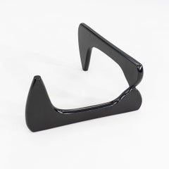 2000s Isamu Noguchi for Herman Miller Coffee Table in Black with Glass Top
