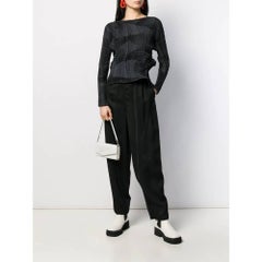 2000s Issey Miyake Leather Shoulder Bag