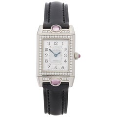 2000s Jaeger-LeCoultre Reverso Joaillerie White Gold 267.3.86 Wristwatch