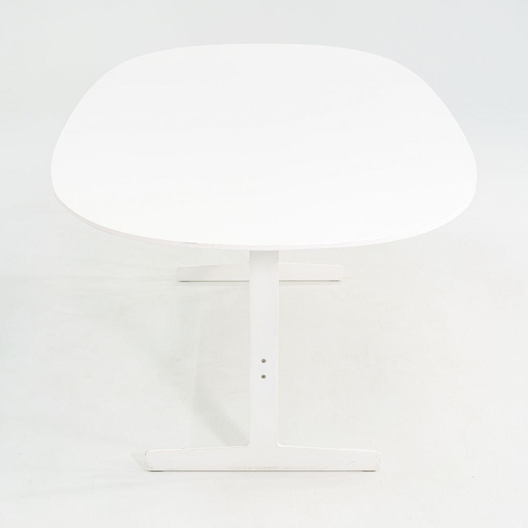 2000s Jasper Morrison for Cappellini White Lacquer Simplon Dining Table 79x39x29 For Sale 5
