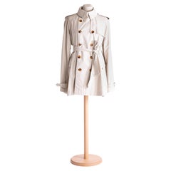 2000s Jean Paul Gaultier beige trench coat