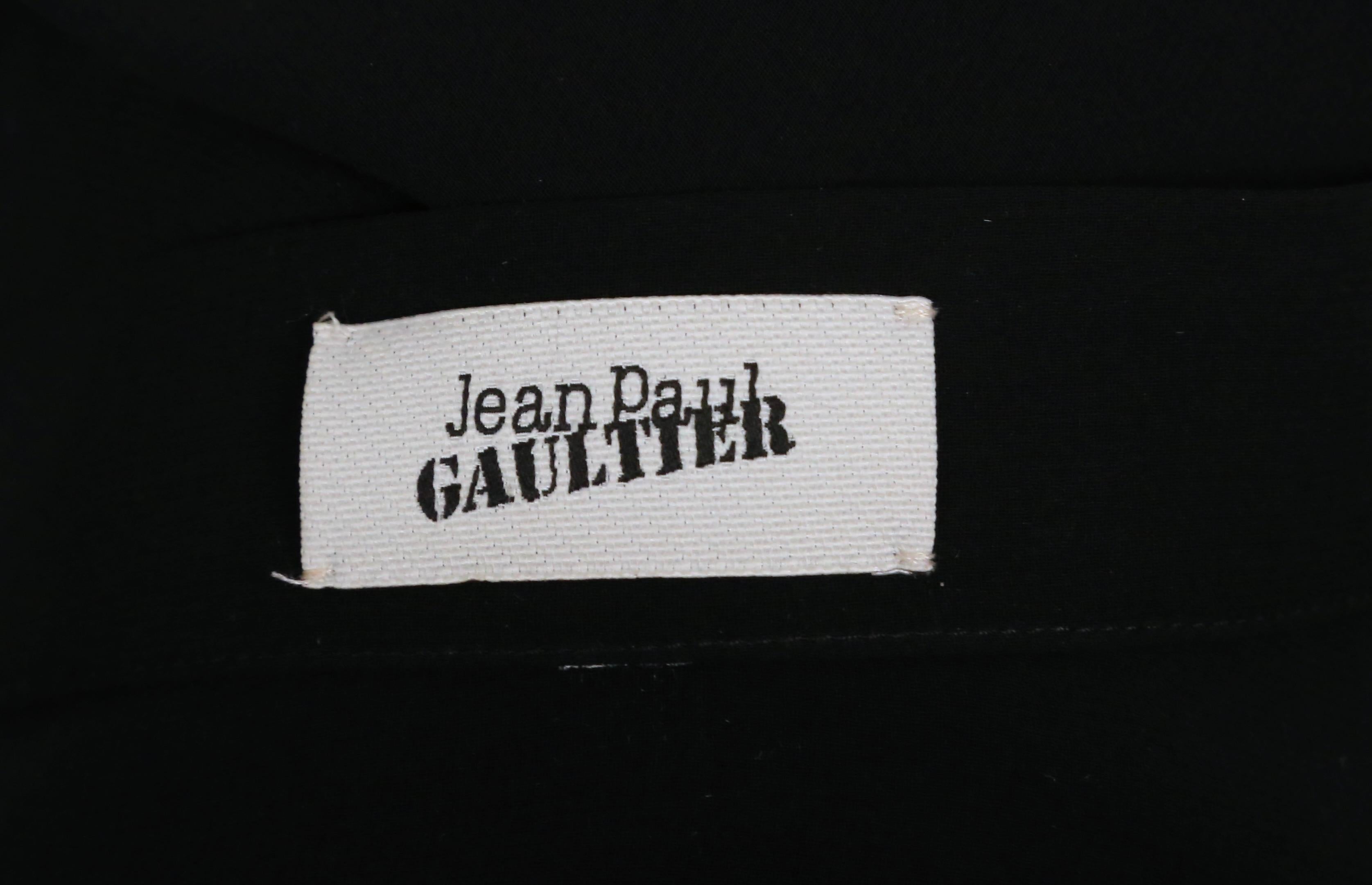 2000's JEAN PAUL GAULTIER black sheer maxi skirt For Sale 2
