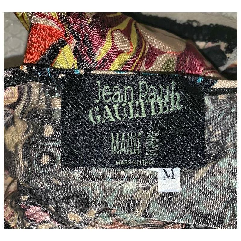 Brown 2000's Jean Paul Gaultier Cut-Out Corset Ties Butterfly Strapless Top  Skirt Set