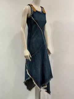 2000s Jean Paul Gaultier denim asymmetrical dress