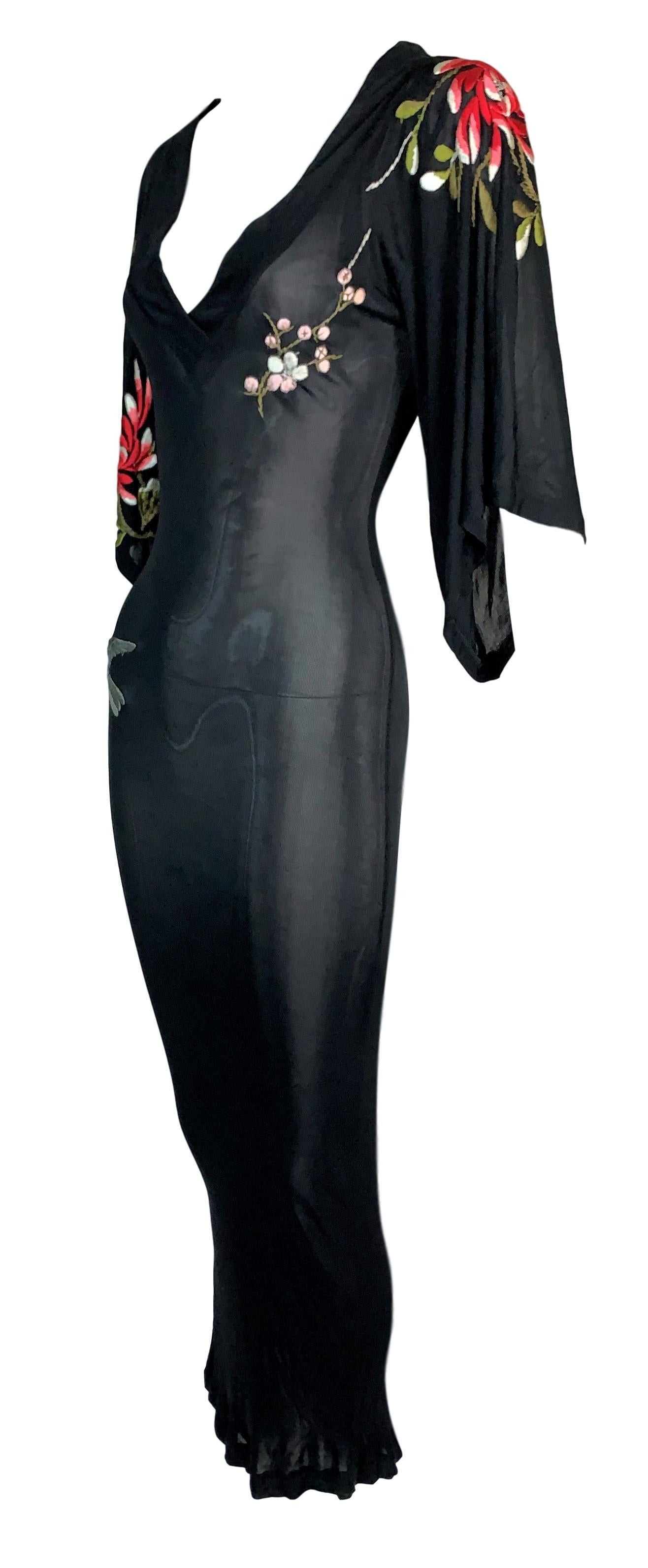 DESIGNER: 2000's Jean Paul Gaultier

Please contact for more information and/or photos.

CONDITION: Good- Tiny pull (6th photo)- some threads on the embroidery an out slightly. 

FABRIC: No tag- feels like rayon & spandex

COUNTRY MADE: Italy

SIZE: