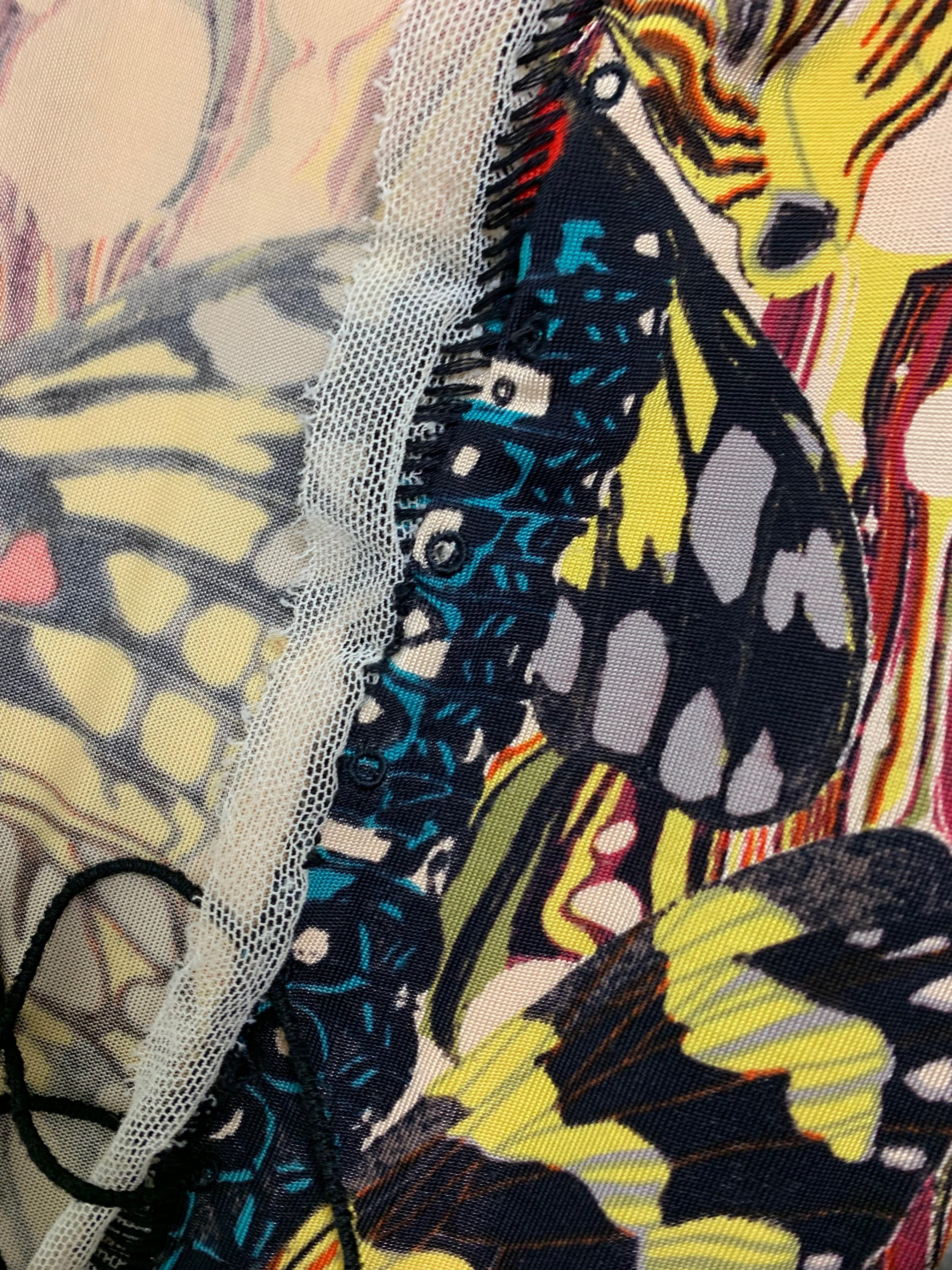 jean paul gaultier butterfly tie up dress