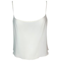 2000's Jean Paul Gaultier Sheer Ivory Crop Top Cami