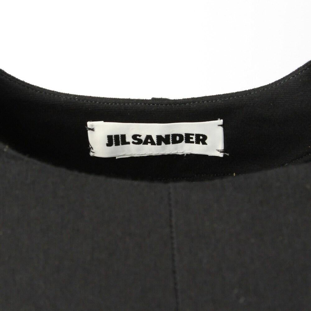 Women's 2000s Jil Sander black stretch fabric dress