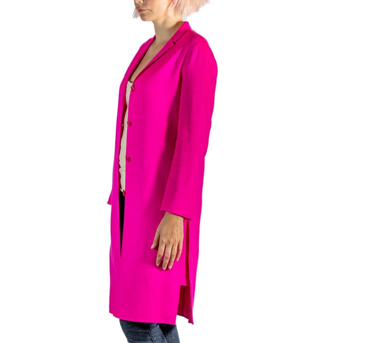 2000S Jil Sander Hot Pink Cashmere Lightweight Unlined Coat

MORPHEW VINTAGE represents the finest pieces of fashions past. Sourced from across the globe, dating as far back as a century. Each piece is selected with both quality and rarity in mind.