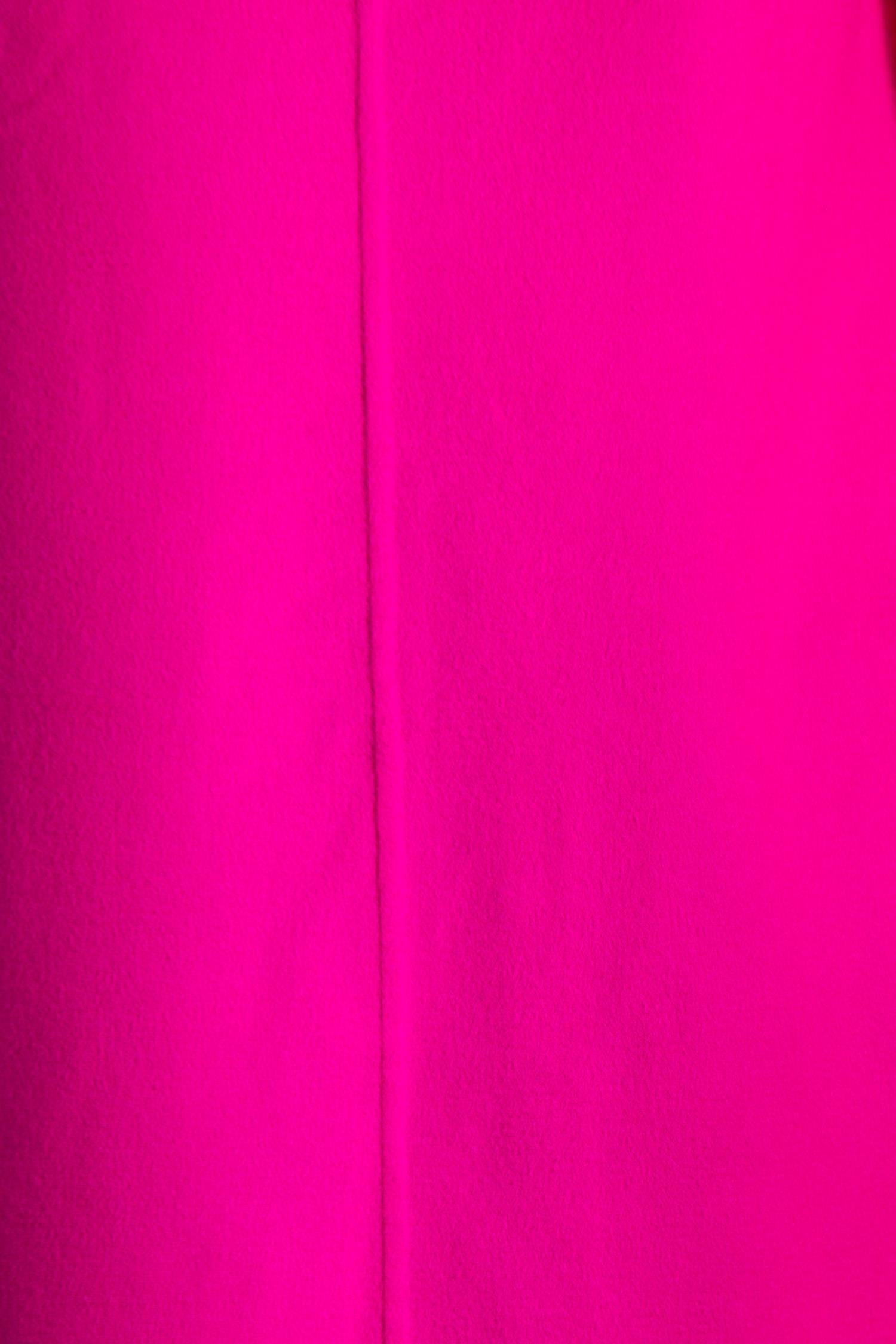 2000S Jil Sander Hot Pink Cashmere Lightweight Unlined Coat For Sale 4