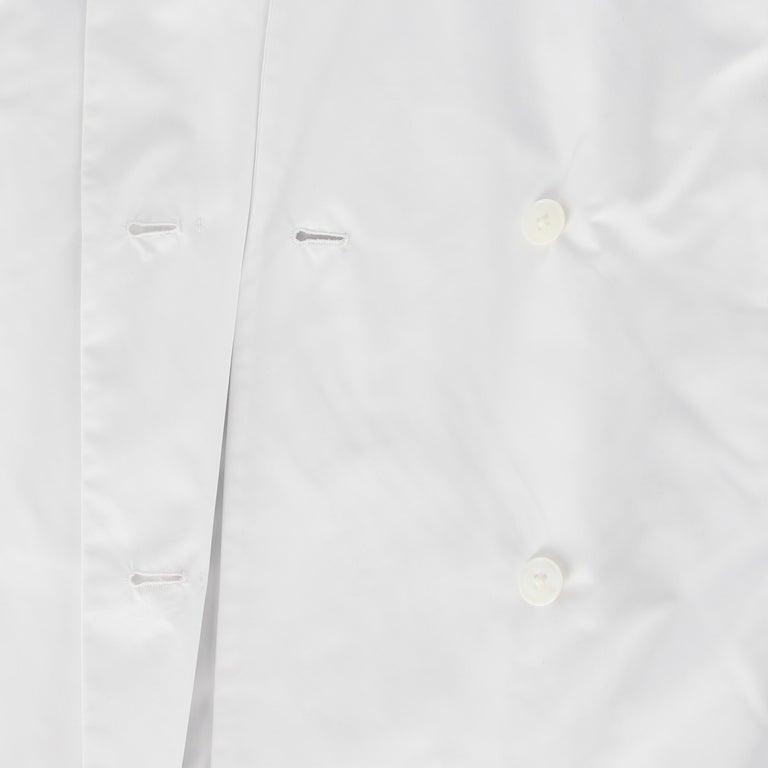 2000s Jil Sander Optic White Lightweight Coat For Sale at 1stDibs