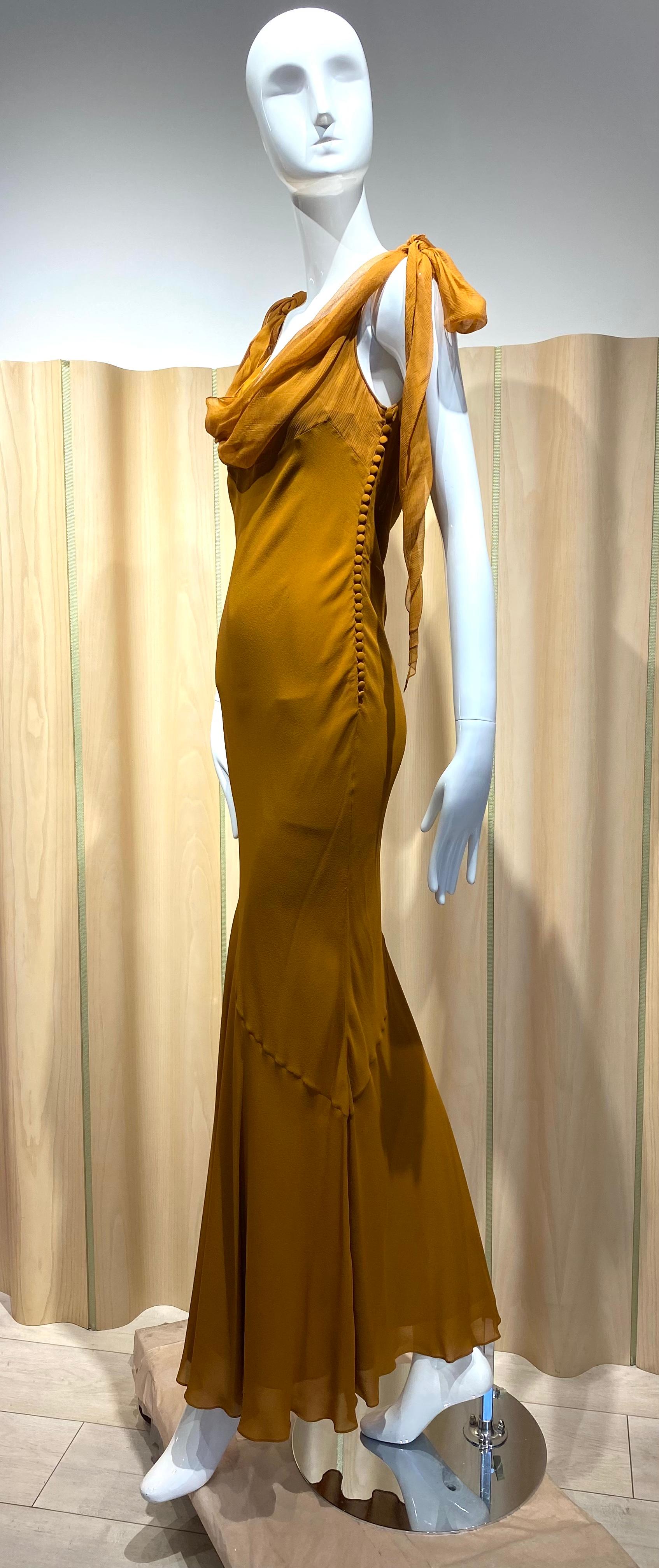 galliano bias cut dress