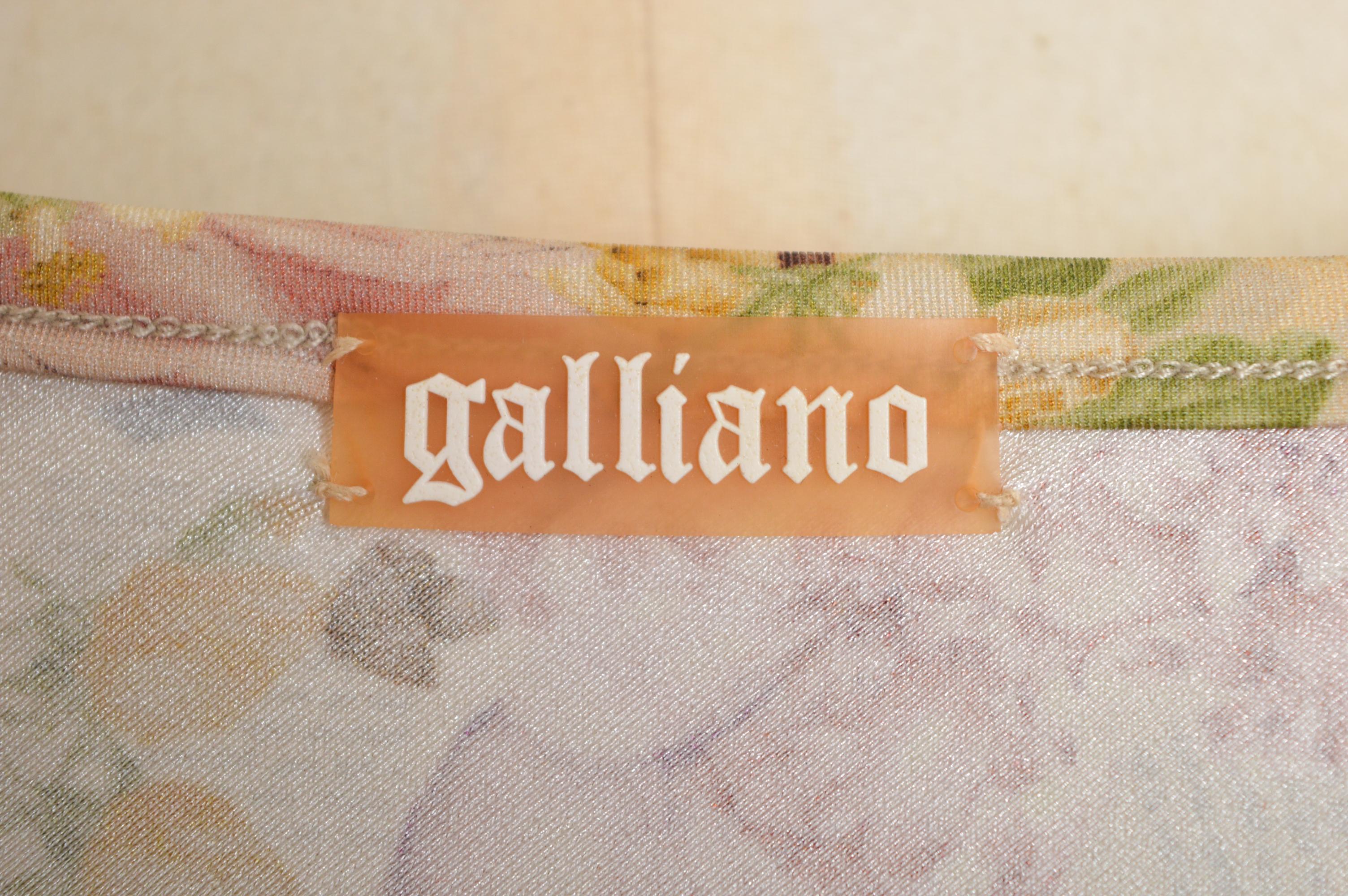 2000's John Galliano Antique Newspaper print floral Gazette patterned Slip Dress For Sale 9