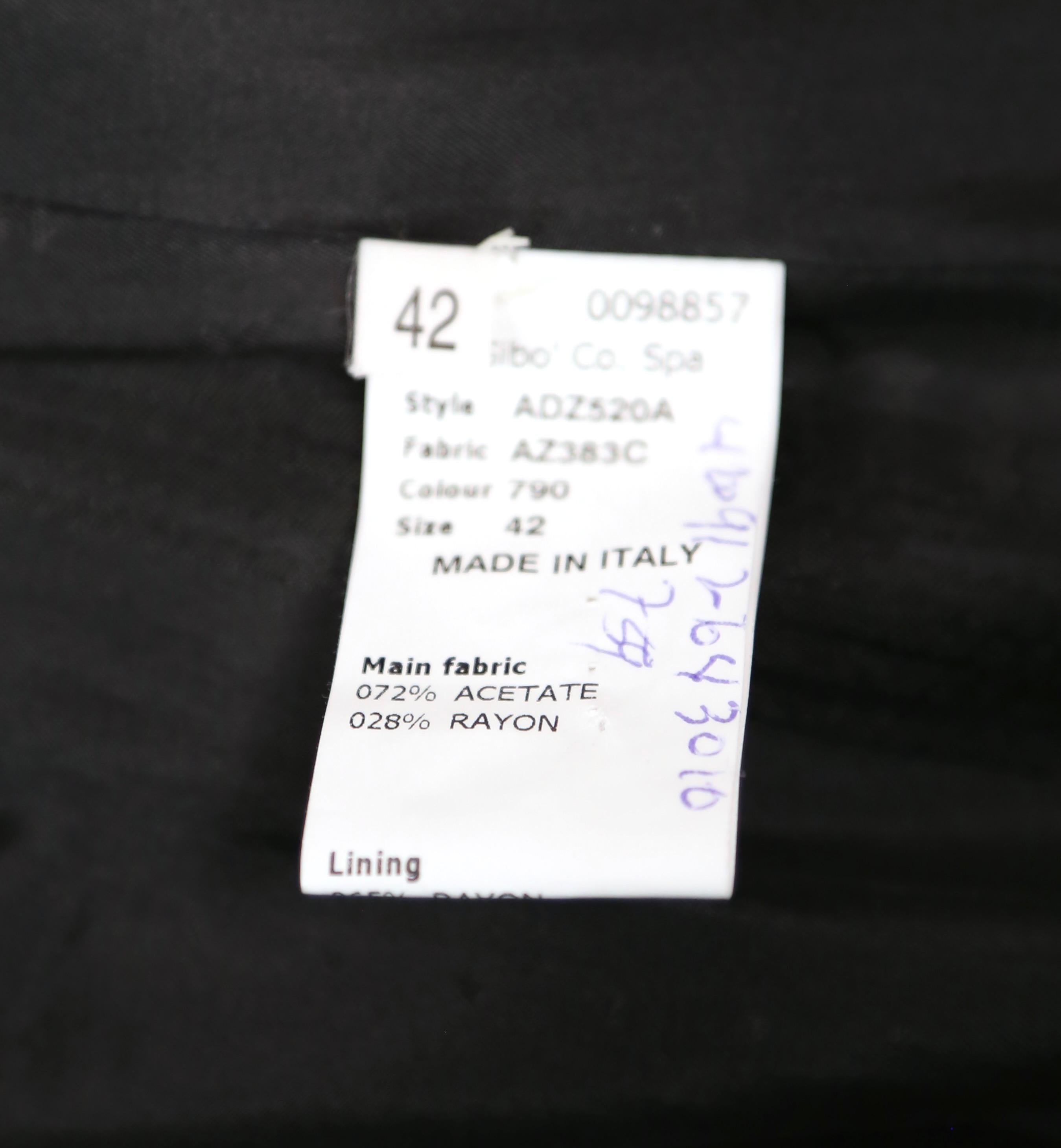2000's JOHN GALLIANO black draped dress coat For Sale 5