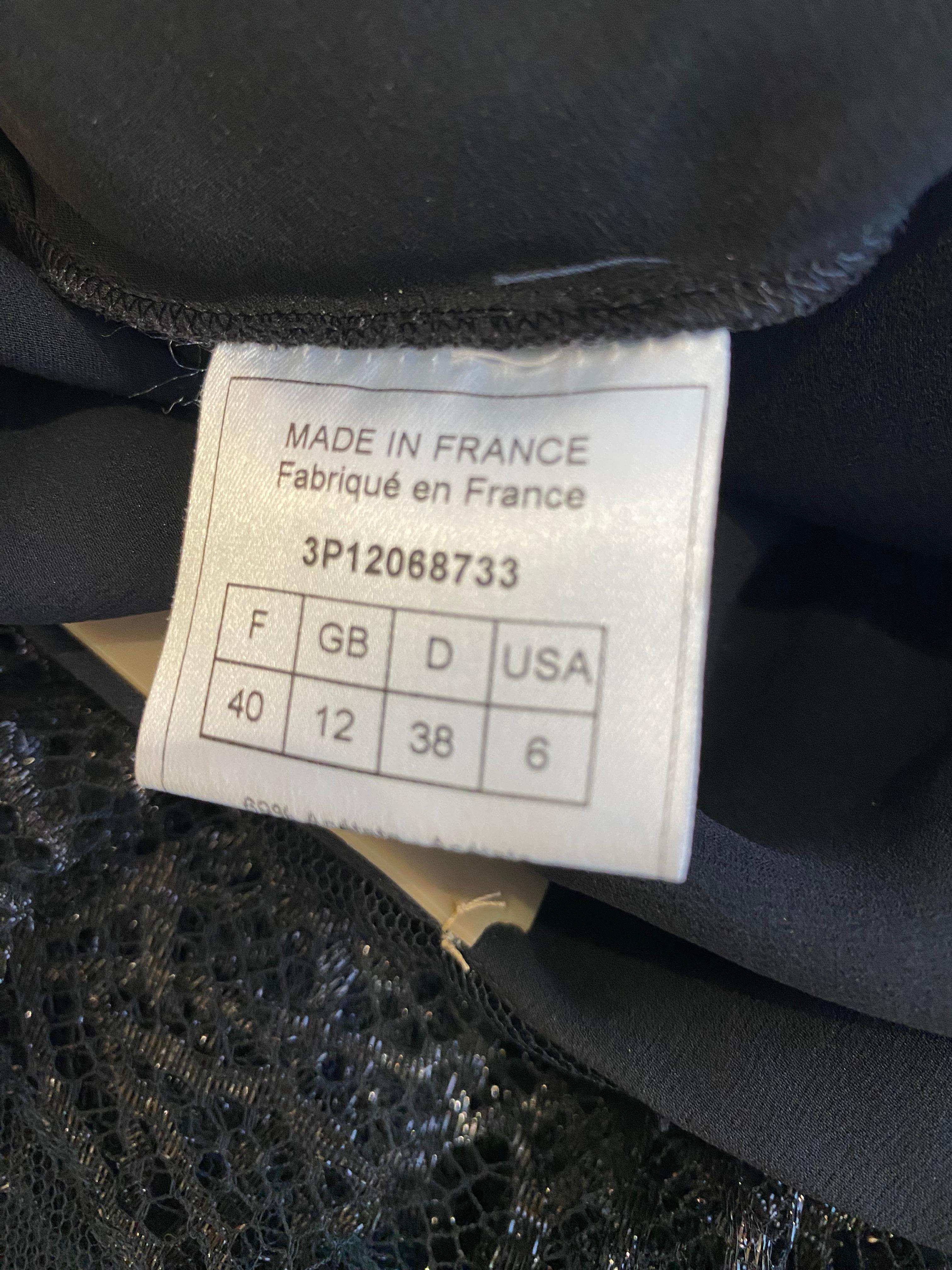 De las mujeres 2000s John Galliano Vestido de cóctel de encaje negro en venta