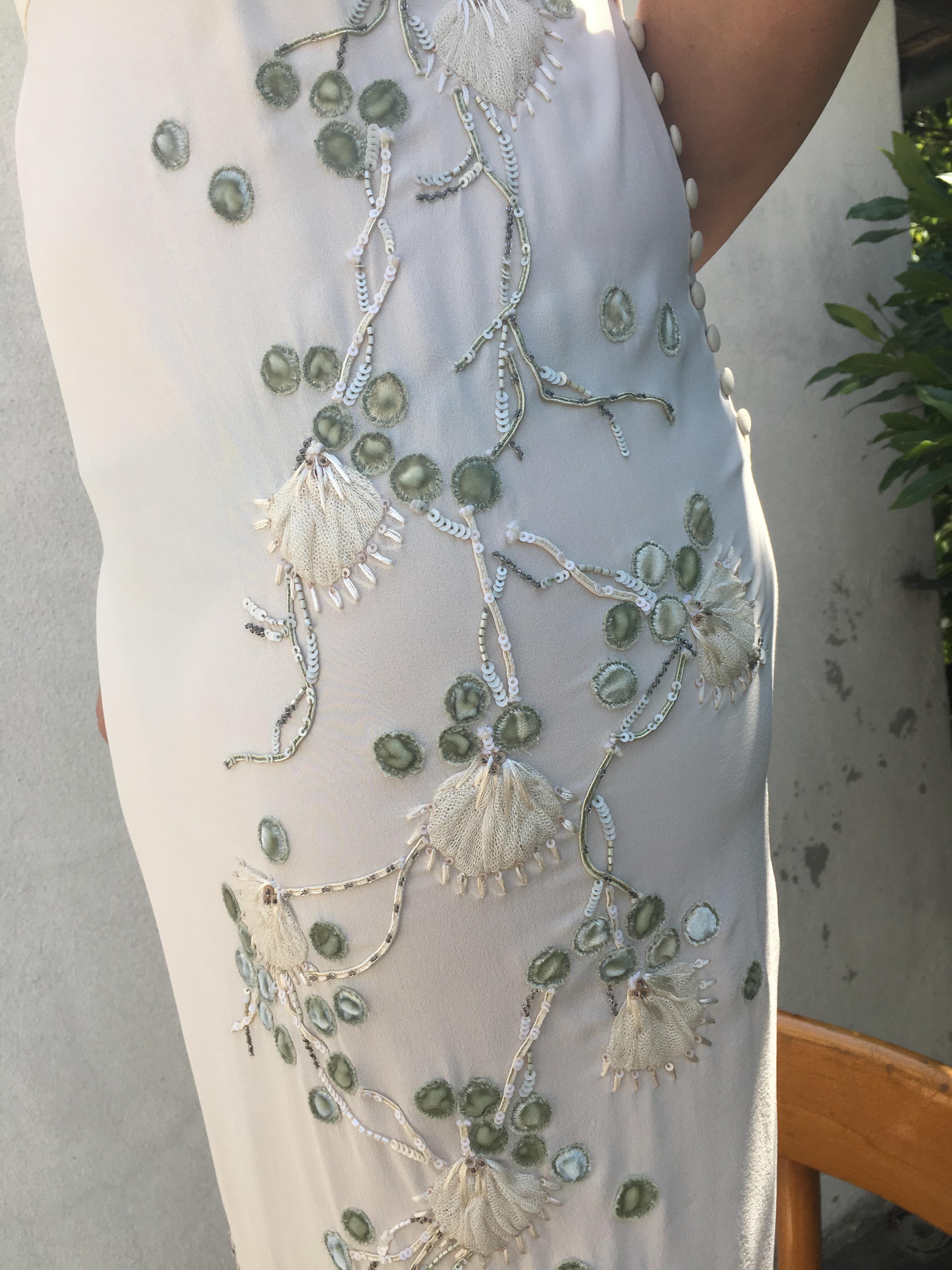 2000s John Galliano Silk Wedding Dress 9