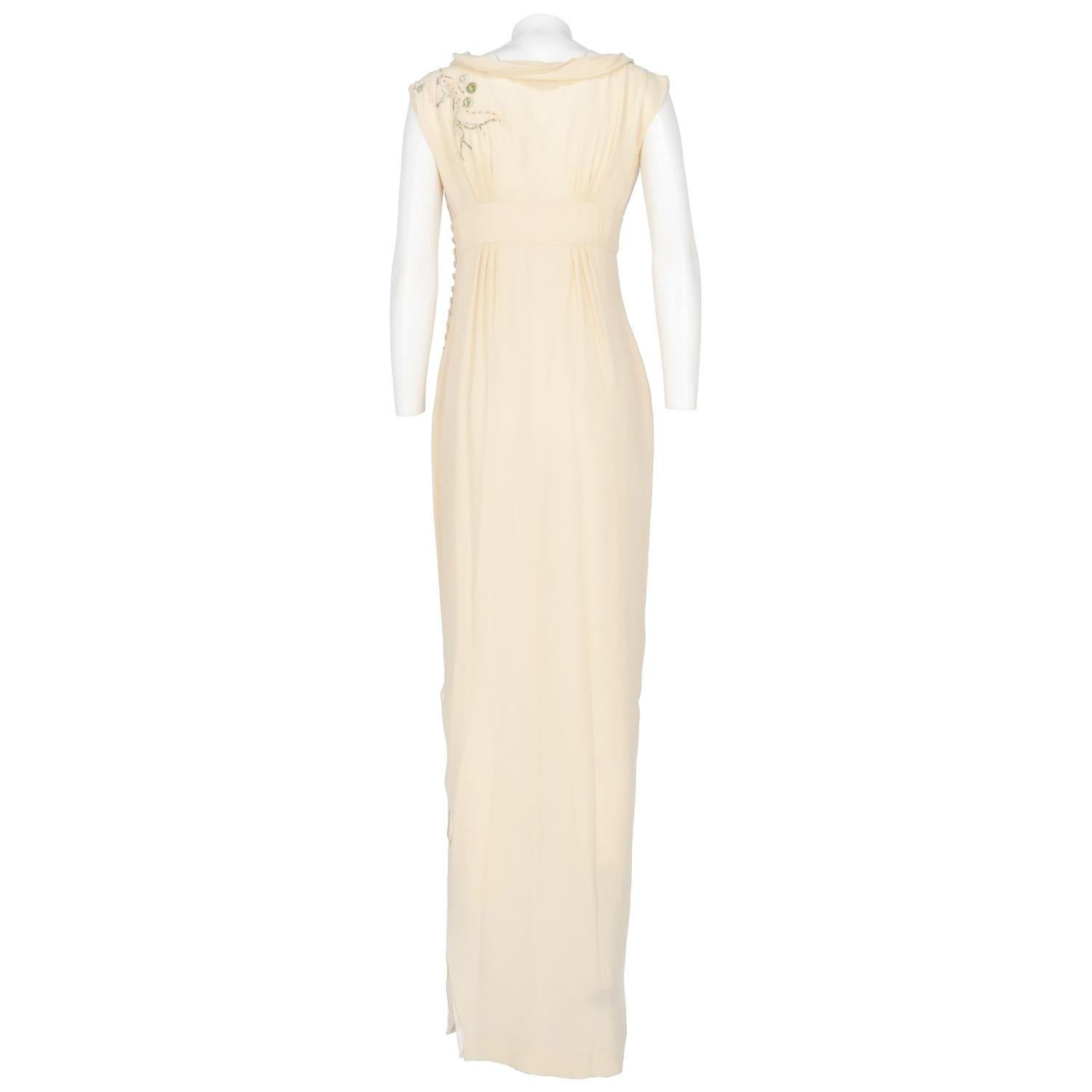 White 2000s John Galliano Silk Wedding Dress