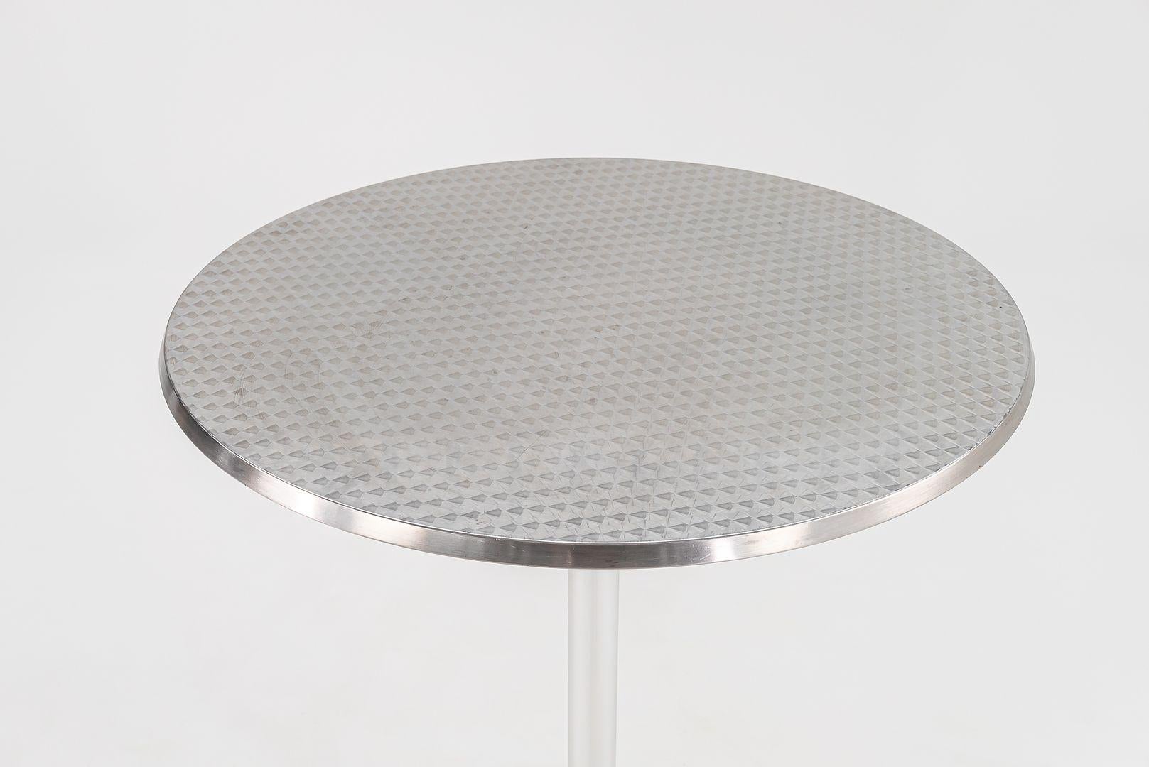 American 2000s Jorge Pensi for Knoll & AMAT3 High Top Dining / Bar Tables in Aluminum For Sale