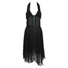 2000s Just Cavalli black sleeveless dress with bare back