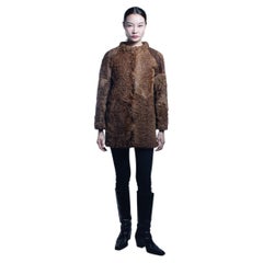 2000s Kanishka Ginger Astrakhan Fur Jacket