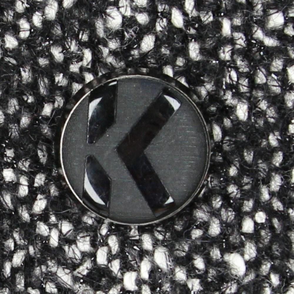 2000s Karl Lagerfeld salt and pepper wool blend jacket In Excellent Condition For Sale In Lugo (RA), IT