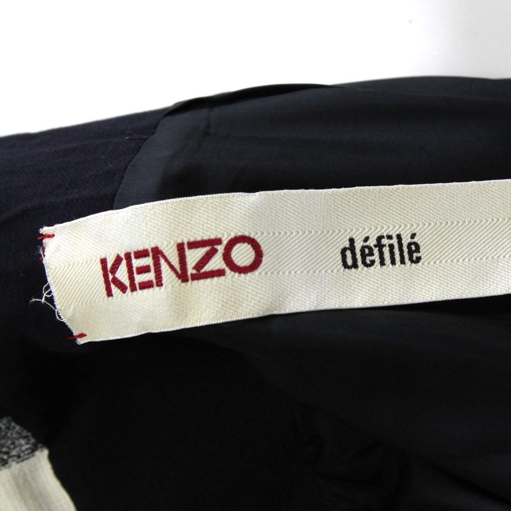 2000s Kenzo Defilè Vintage printed sleeveless midi cocktail dress For Sale 1