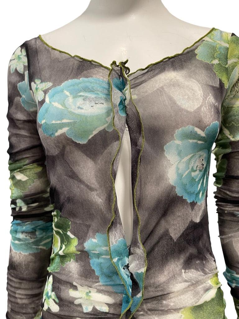 2000s KRIZIA sheer floral mini dress or top

Condition: Excellent

Polyamide fabric

27.5