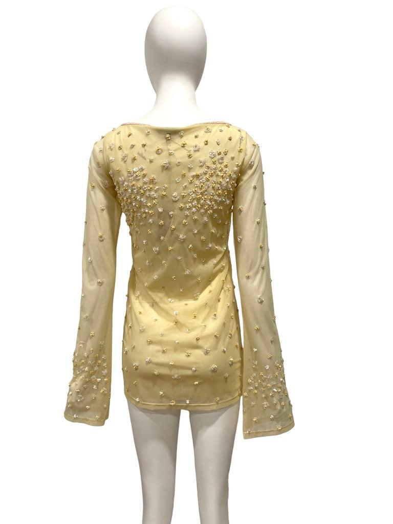 Années 2000 KRIZIA Mini perles transparentes

nylon et spandex avec perles
Condit : Excellent
Poitrine 33
