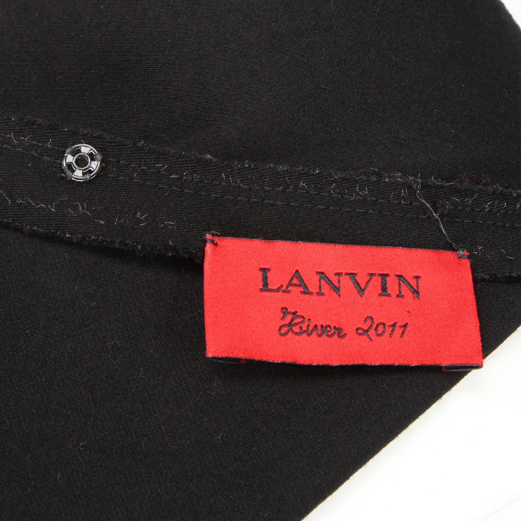  2000s  Lanvin Black Midi Dress 1