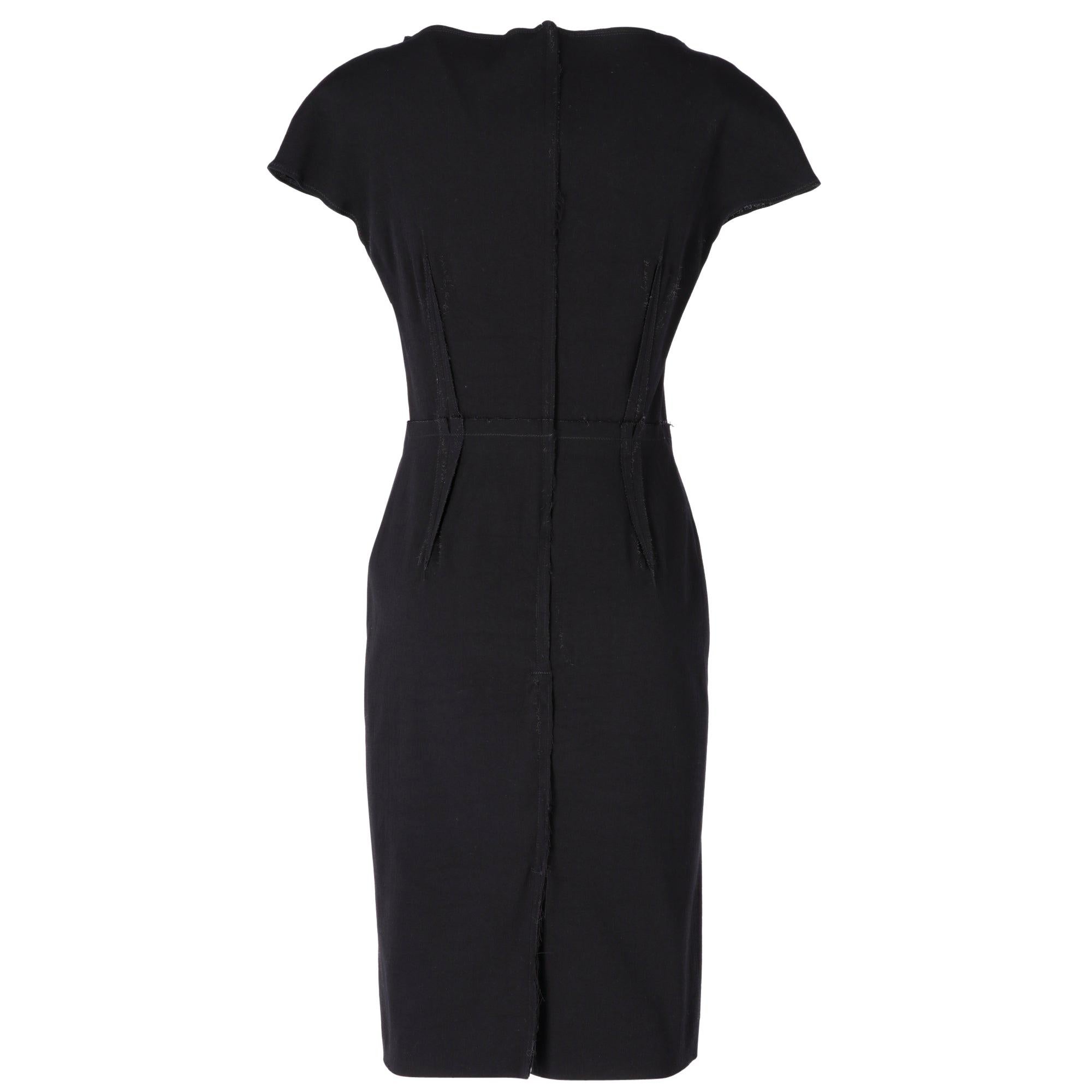  2000s  Lanvin Black Midi Dress