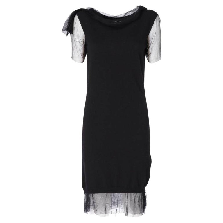 Robe Lanvin Manches Courtes Avec Nœud Dos - Taille 38 Neuve Avec étiquettes - Robe Dos Nu élégante