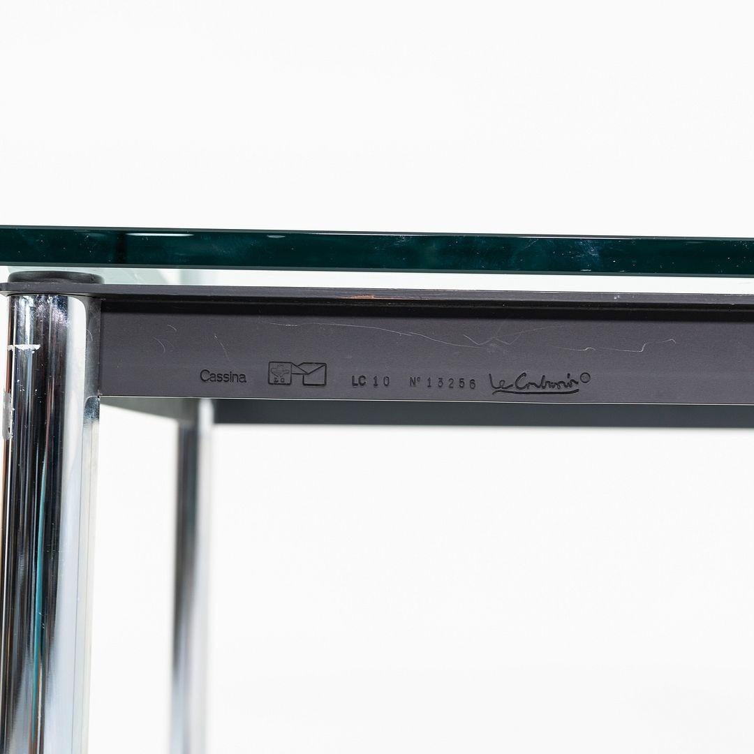 2000s Le Corbusier, Jeanneret, Perriand pour Cassina LC10 P Table de salle à manger 32x48