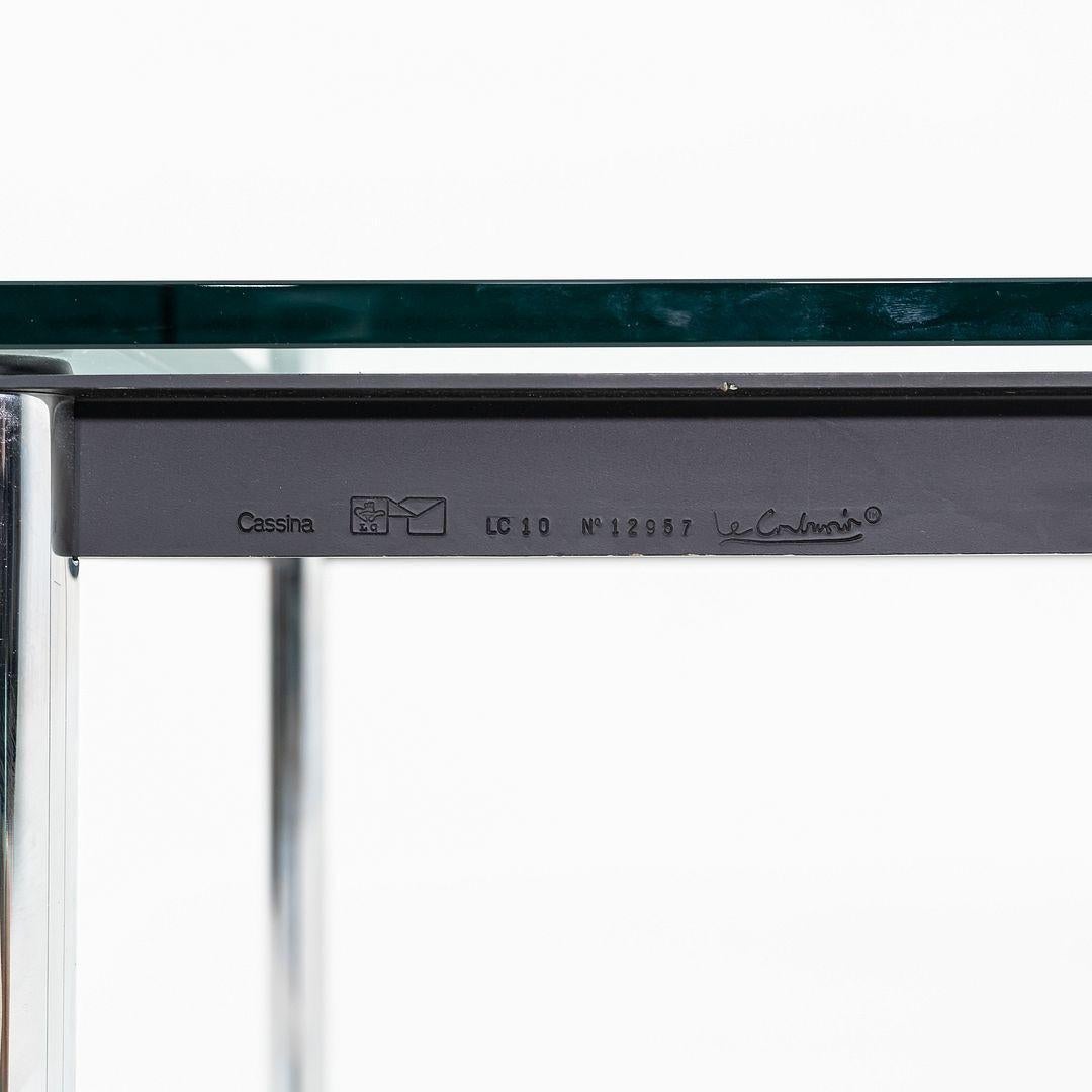 2000s Le Corbusier, Jeanneret, Perriand pour Cassina LC10 P Table de salle à manger 32x48