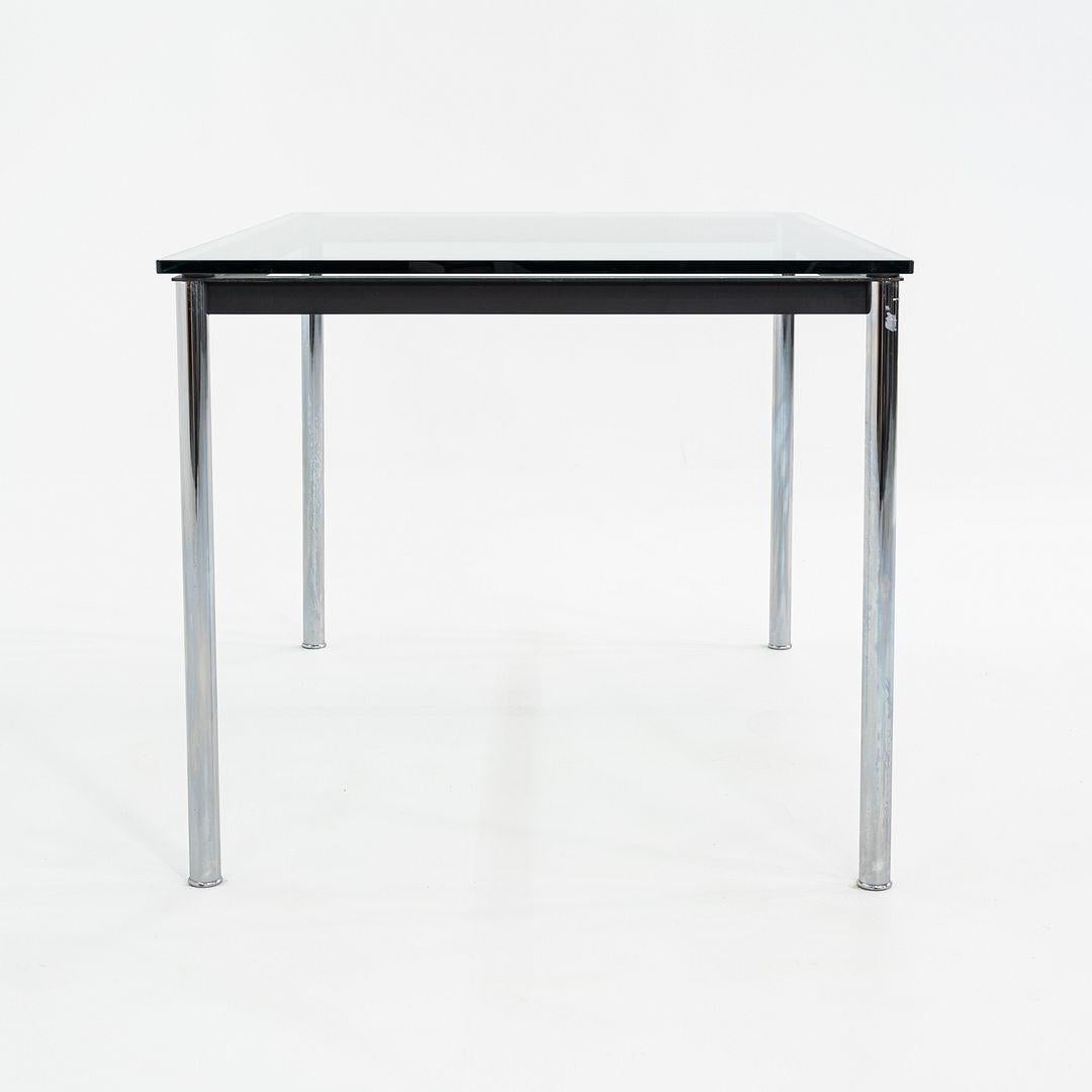 italien 2000s Le Corbusier, Jeanneret, Perriand pour Cassina LC10 P Table de salle à manger 32x48