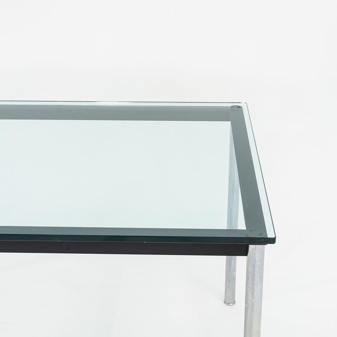 Métal 2000s Le Corbusier, Jeanneret, Perriand pour Cassina LC10 P Table de salle à manger 32x48