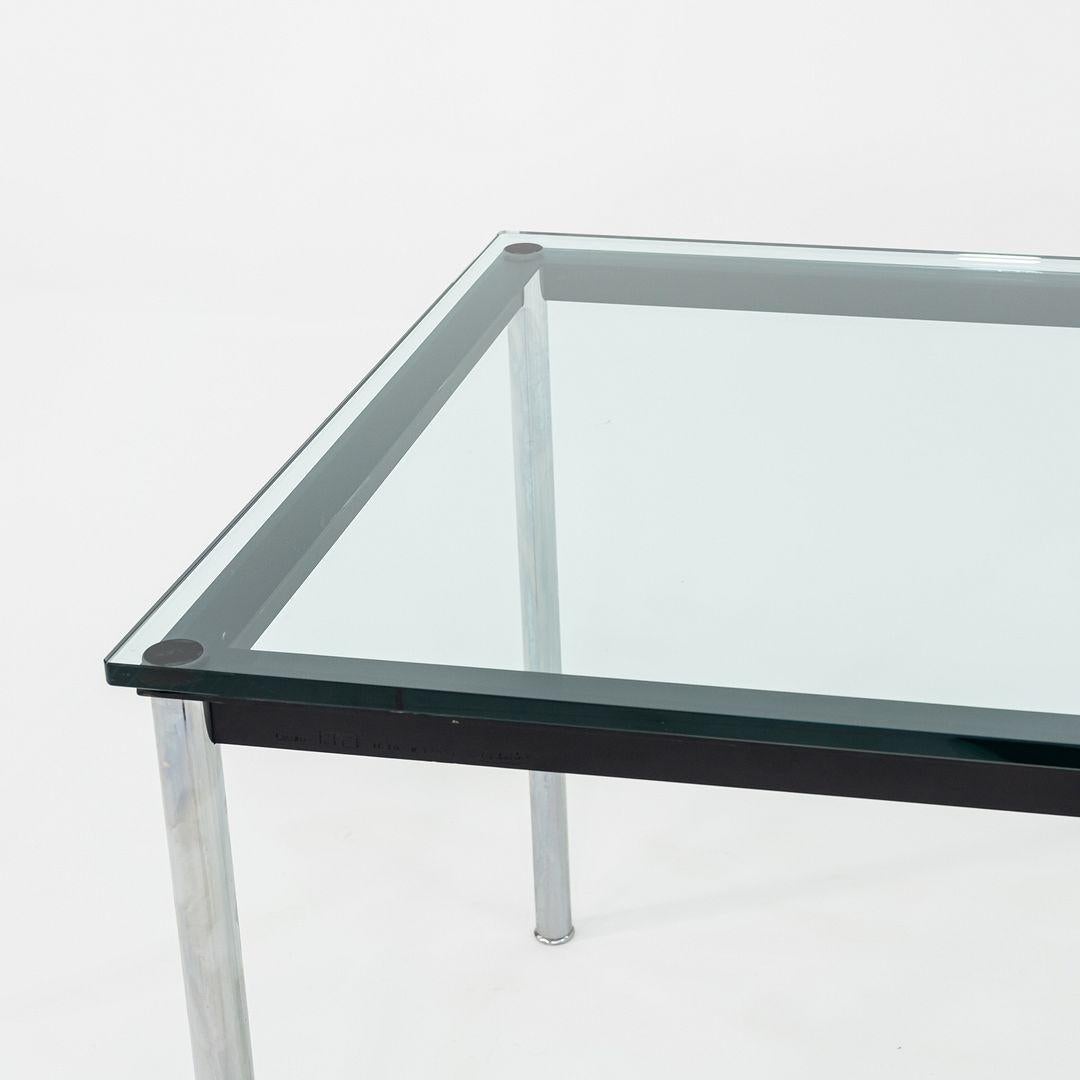 2000s Le Corbusier, Jeanneret, Perriand pour Cassina LC10 P Table de salle à manger 32x48