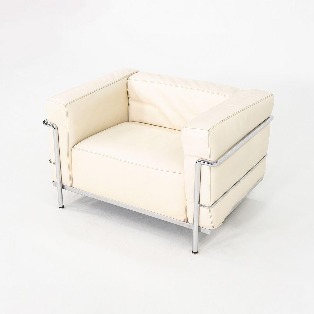 2000s Le Corbusier Jeanneret Perriand for Cassina LC3 Club Lounge Chair In Good Condition For Sale In Philadelphia, PA