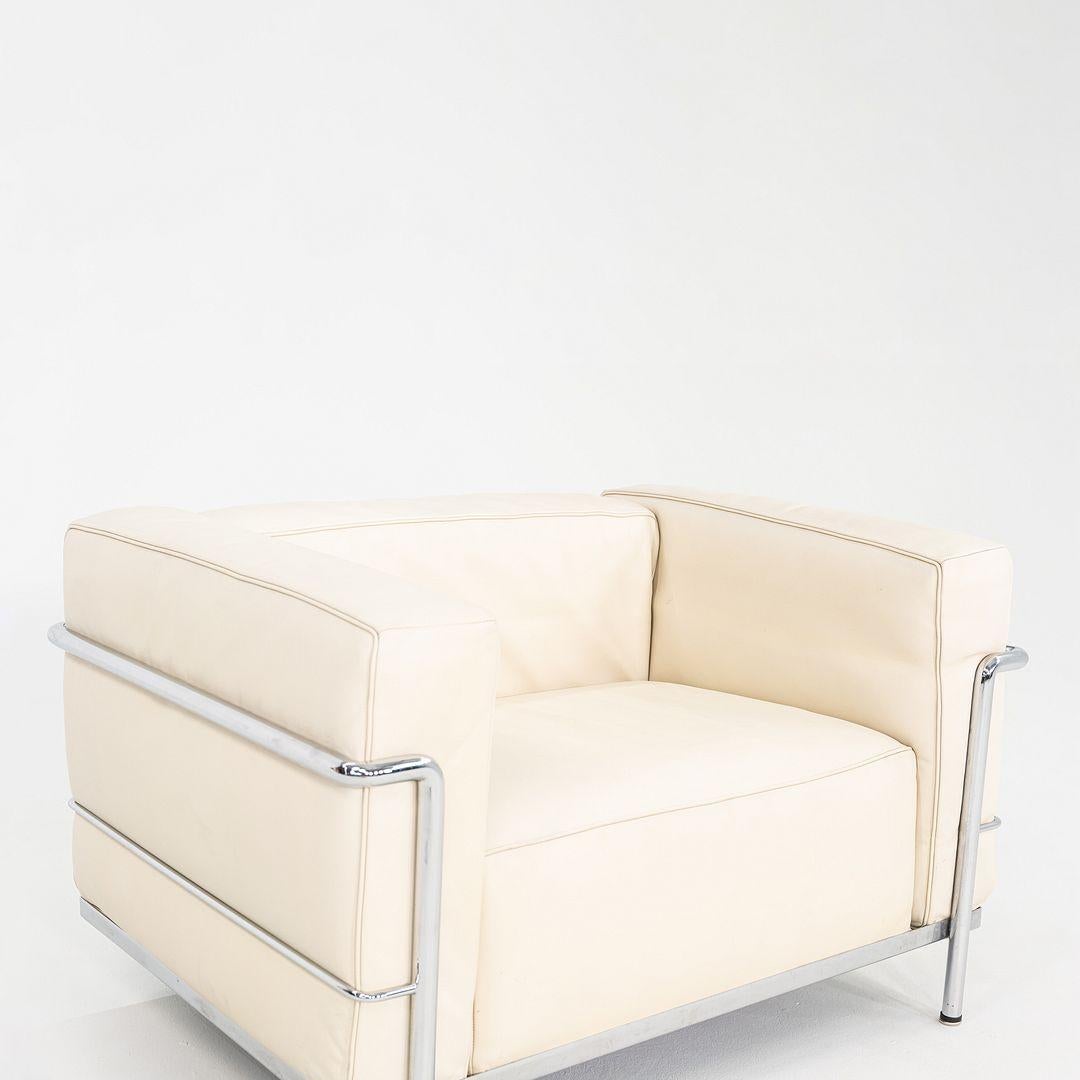 Steel 2000s Le Corbusier Jeanneret Perriand for Cassina LC3 Club Lounge Chair For Sale