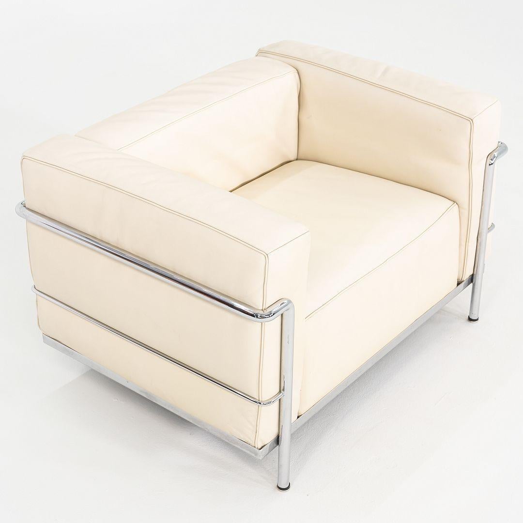 2000s Le Corbusier Jeanneret Perriand for Cassina LC3 Club Lounge Chair For Sale 1