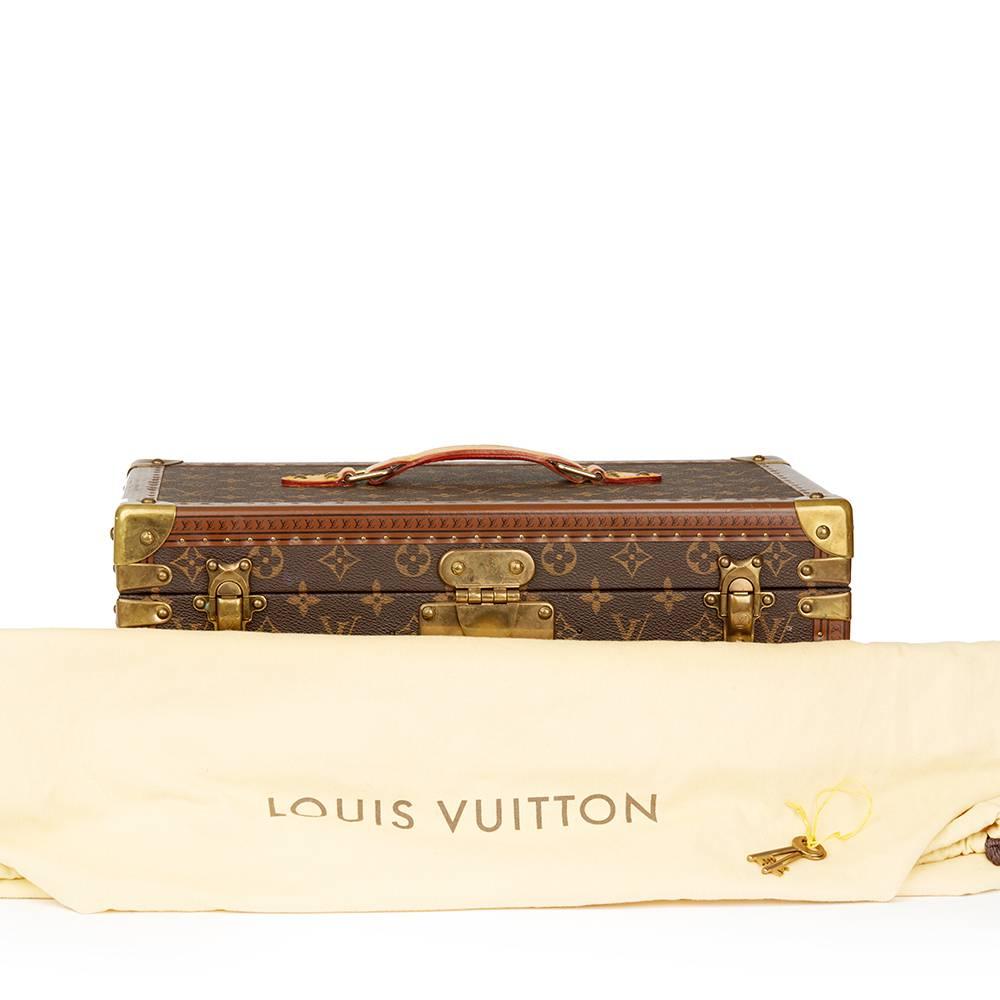 2000's Louis Vuitton Brown Monogram Coated Canvas Case With Mirror 5