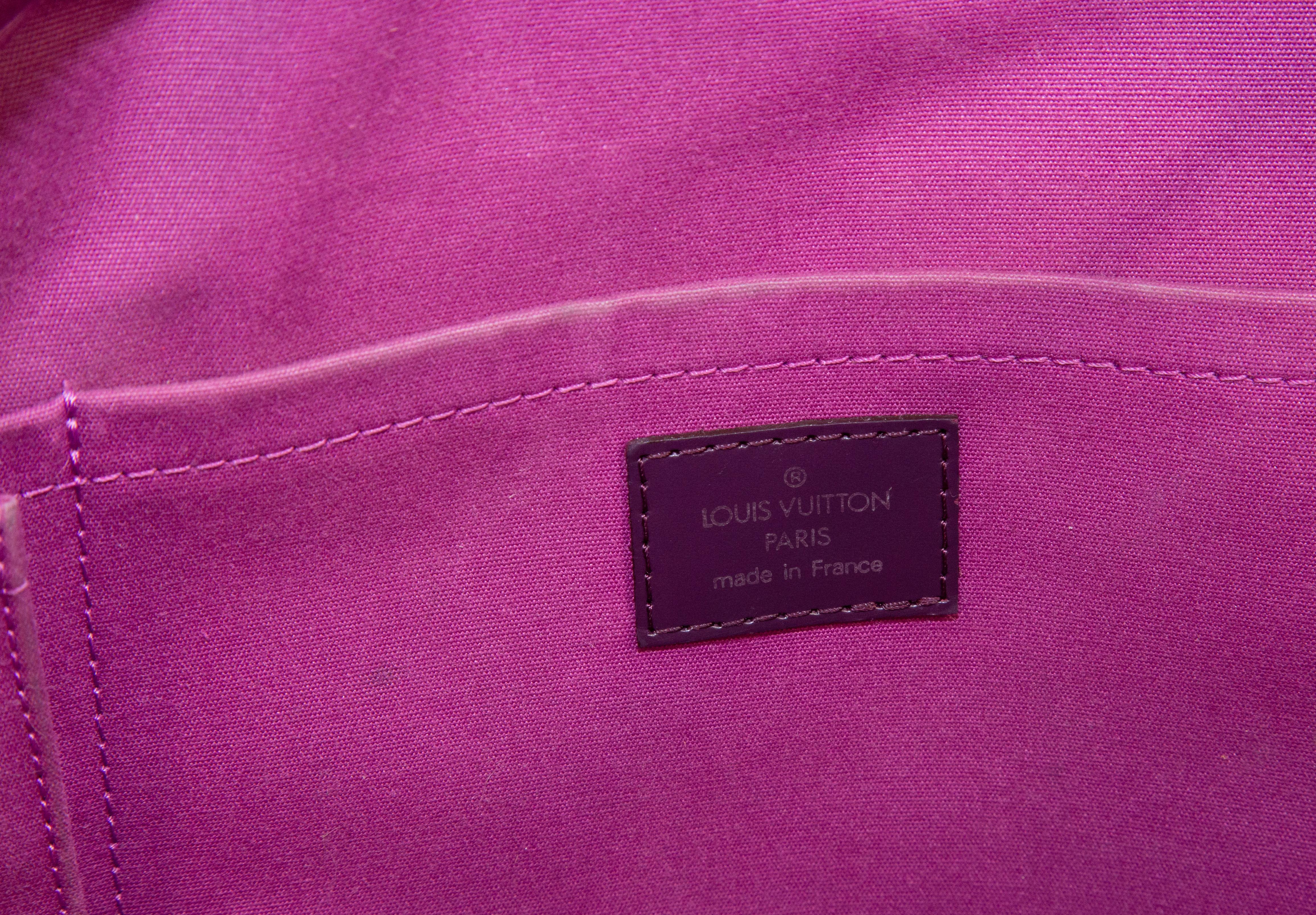 2000s Louis Vuitton by Nicolas Ghesquière Montaigne Bag in Purple Epi Leather en vente 12