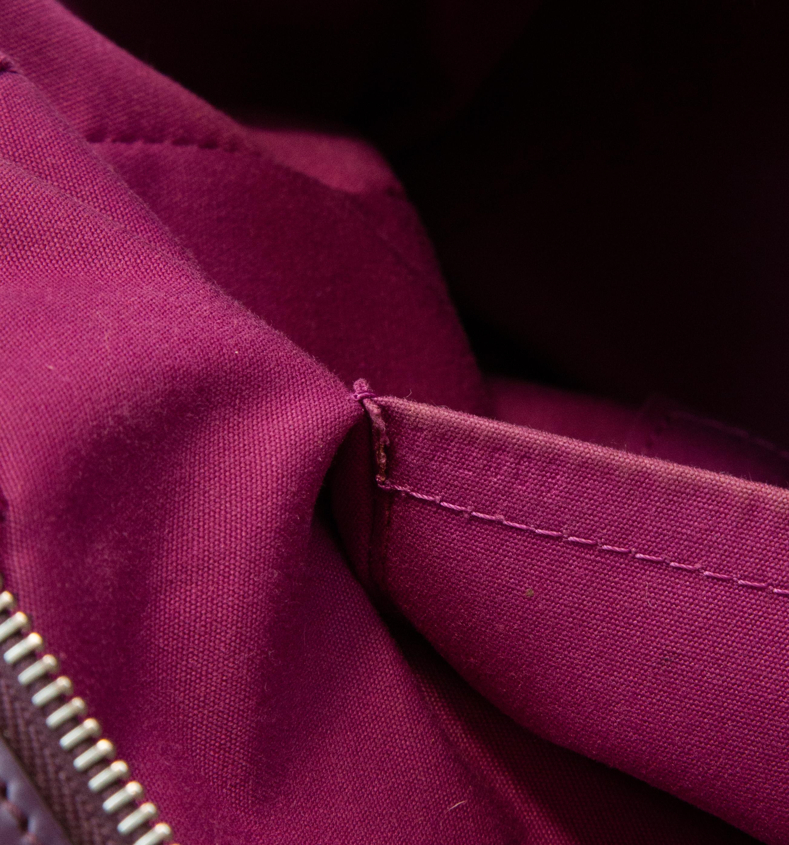 2000s Louis Vuitton by Nicolas Ghesquière Montaigne Bag in Purple Epi Leather en vente 14