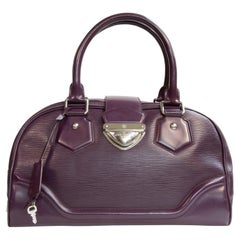 2000s Louis Vuitton by Nicolas Ghesquière Montaigne Bag in Purple Epi Leather